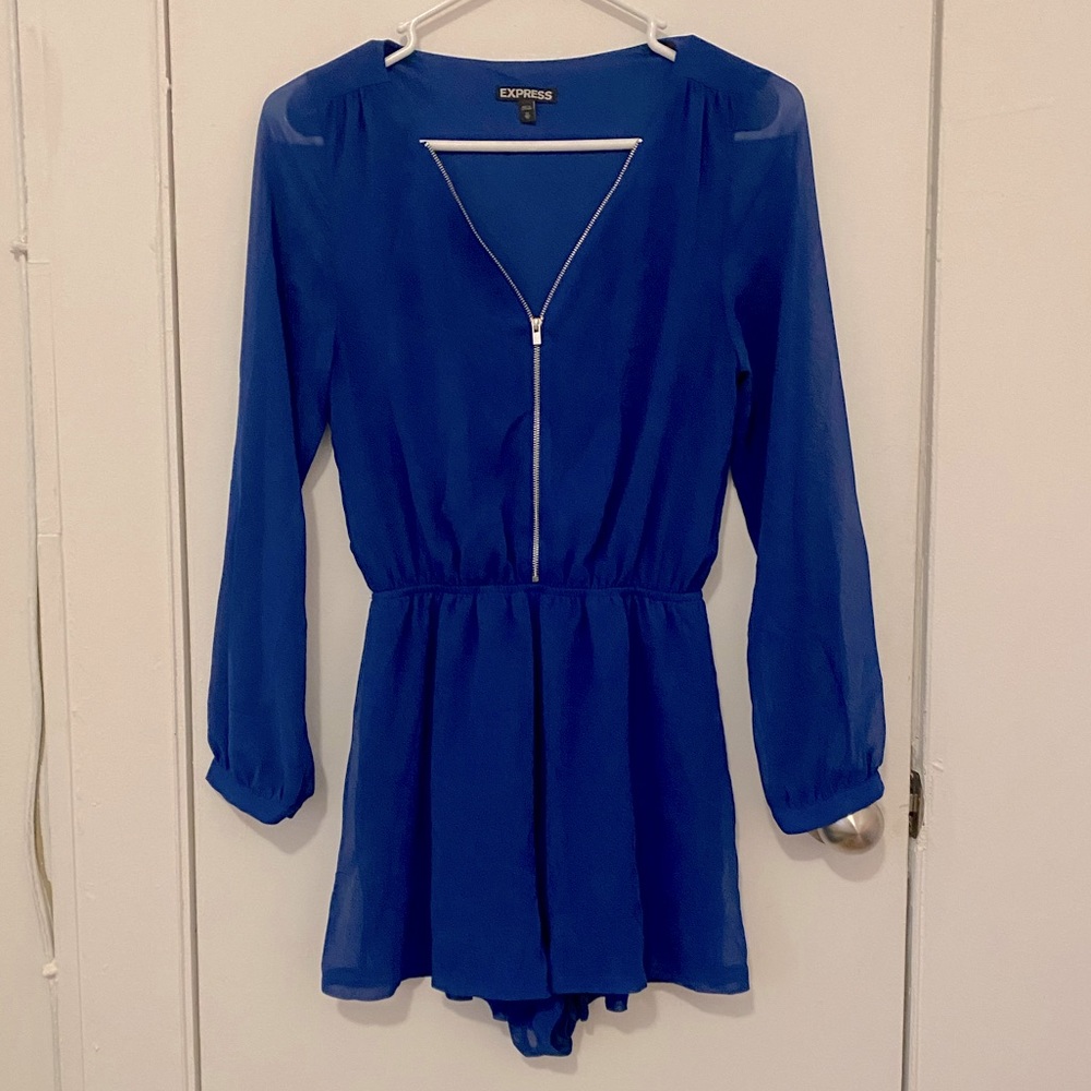 Express blue romper